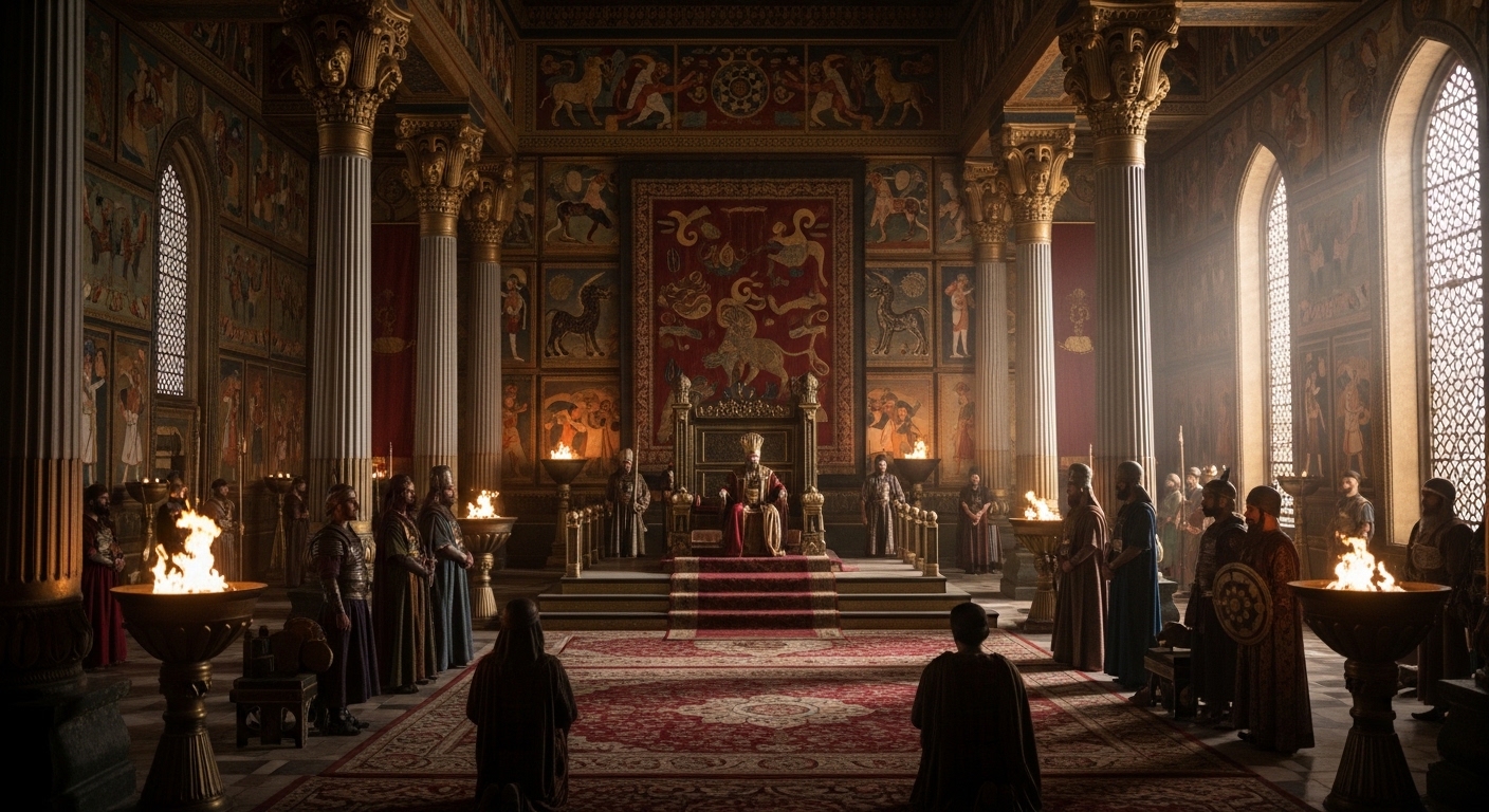 Persian empire palace in story of Esther