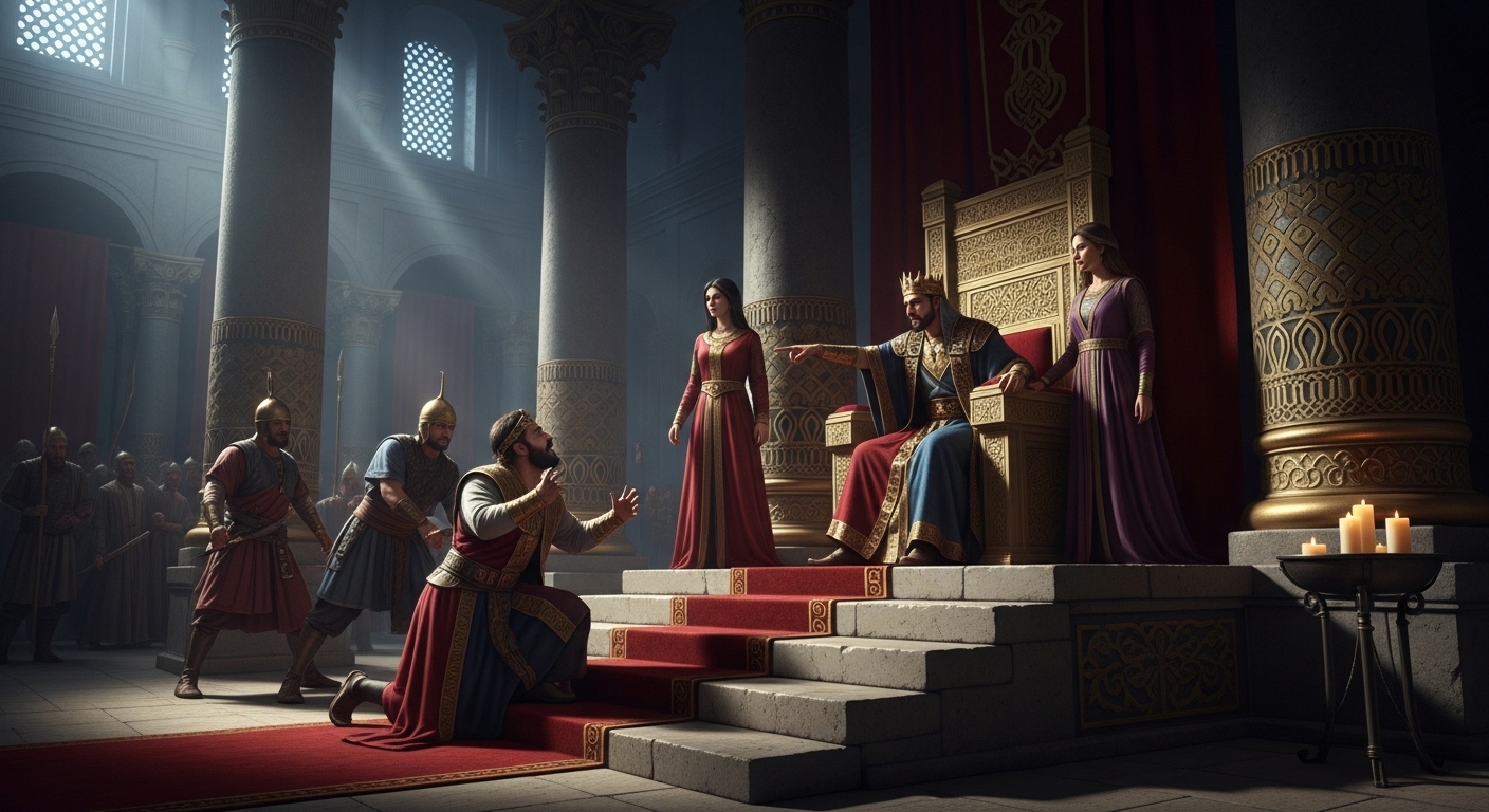 Haman downfall story of Esther justice scene