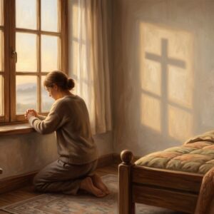Person praying beside window 202605010825 2