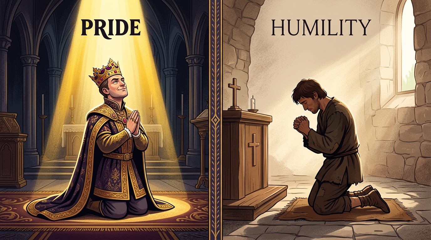 Person praying pride humility 202605010803