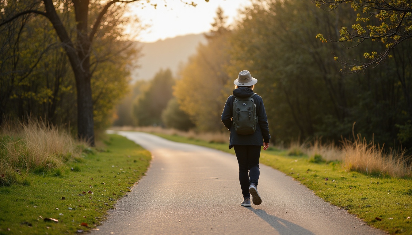 Christian walking along a path representing spiritual growth