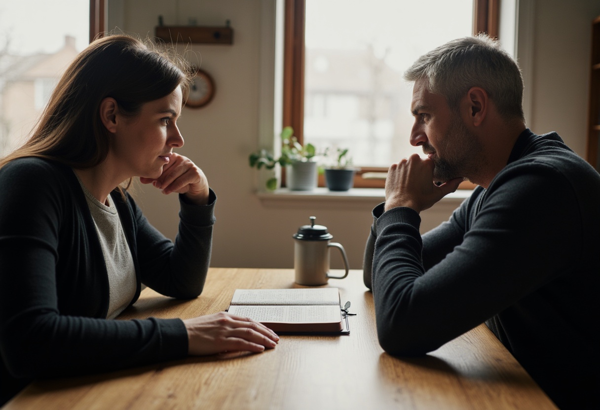 Christian mentor giving kind and gentle biblical correction